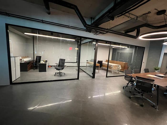 İzmir Çiğli Organize Ofis Cam Bölme Sistemi - İzmir Bornova profesyonel montaj | Günsan Alüminyum